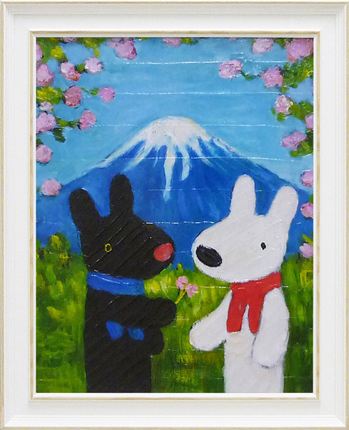メーカーYP取寄】リサとガスパール・アートフレームＬサイズ『富士山
